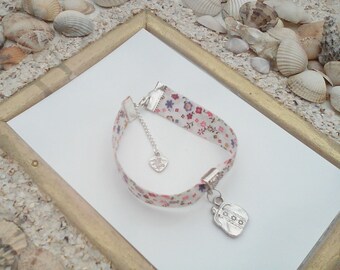 floral liberty charm bracelet with these