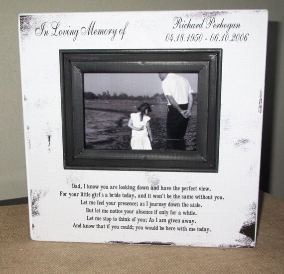 in loving memory of dad picture frames