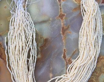 Lustrous Ivory Freshwater Rondelle Seed Pearls 1.5-2mm