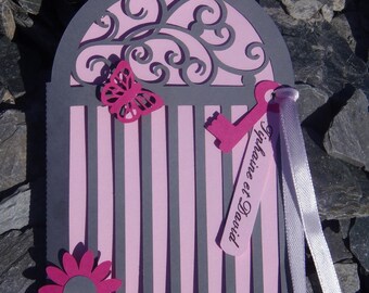 Elegant and romantic wedding invitation