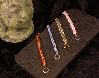 Custom Crystal & Glass Beaded Bracelet