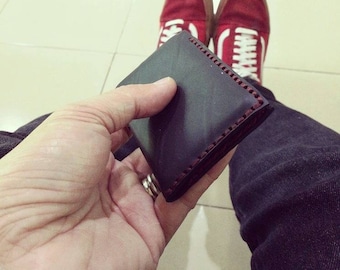 Upcycled minimalist slim wallet