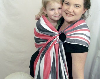 Wrap Conversion, Baby Sling, Ring Sling, Baby Carrier, Lenny Lamb Twill Weave - Cotton Bamboo Blend - Pleated shoulder- DVD included