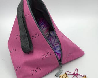 Project Bags and notions pouch for knitting, crochet and sewing