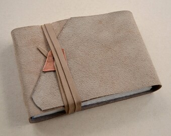 Personalized Leather Journal Buckskin Art Sketchbook Lined Leather Landscape Diary Custom Made Custom Printing Engraved Leather (686B)