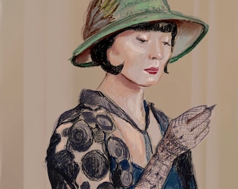 Art print "Phryne Fisher" by Antonia Sanker