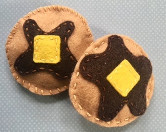 Pancake Cat Toy with Catnip and Jingle Bell