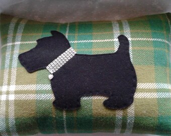 Scotty dog cushion