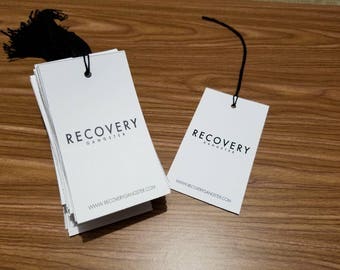 Garment Hang tags, Brand labels, Custom Printed Garment Hang tags, Logo tags, custom printed, Paper tags, Hanging tags, Hanging paper tags