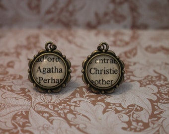 Agatha Christie Earrings ~ Queen Of Crime ~