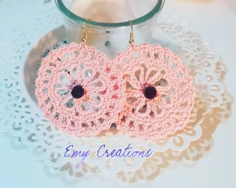 Wheeled earrings-Round earrings