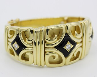 Vintage 18k Yellow Gold Van Cleef and Arpels Cuff
