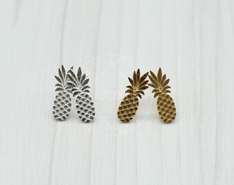 Minimal pineapple earrings