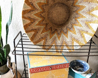 Large Vintage coil basket