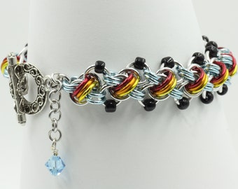 Dancing Dolphin chainmaille bracelet