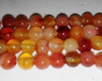 SALE! Carnelian beads 8mm round beads 8mm carnelian beads round carnelian beads orange stone beads