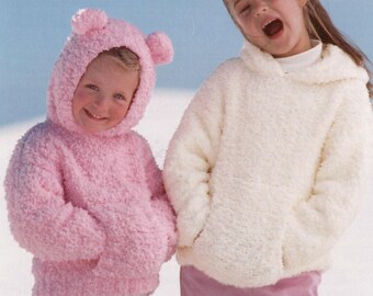 Knit Baby Child Pdf/OhhhBabyBaby/ Hooded Jacket and Cardigan sweater hood pullover aran Knit retro clothes girl boy jumper pdf download