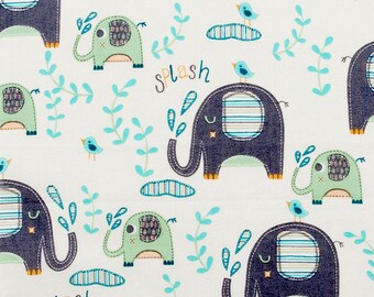 Elephant Splash 12x12 Sweet Bobbins Wet Bag - SEAM SEALED - Snap Strap - Boutique Quality