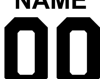 Name and Number on back of shirt