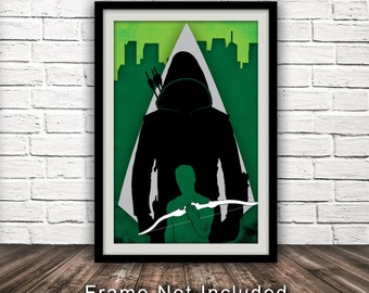 Arrow - Green Arrow TV Show Poster - Minimalist, Fan Art