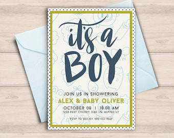 It's a Boy Baby Shower Invitation