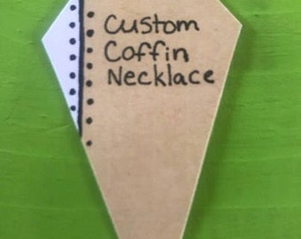 custom made coffin necklace
