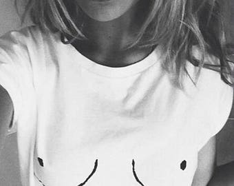 Boob Shirt - Free the Nipple, Aesthetic Clothing, Graphic Tee, Boobies Shirt, Nipple Shirt, Boobs Shirt, Free The Nipple Shirt,Boobie Tshirt