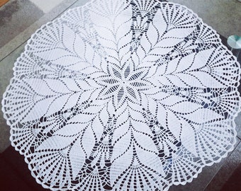 Crochet doily 75cm
