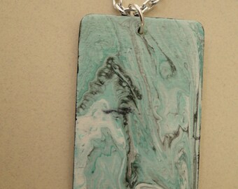 Mini Masterpiece Acrylic Art Pendant #4
