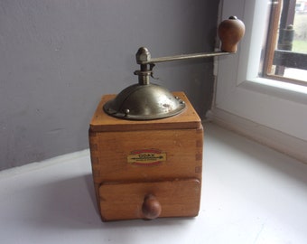 Odax french wooden coffee grinder