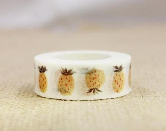 Washi tape with Masking tape, washi tape pineapple - pineapple