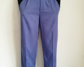 Vintage San Francisco Pants Blue Pants Throusers French Vintage Blue Cigarette Pants Made in Canada 80s Throusers High Waist Pants