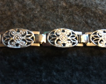 Filigree Sterling Silver Bracelet