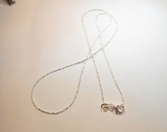 46 cm 925 Silver Serpentine chain. (SILVERSERP46)