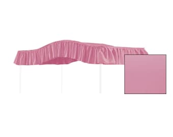 TWIN SIZE Solid Rose Canopy Bed Fabric Top