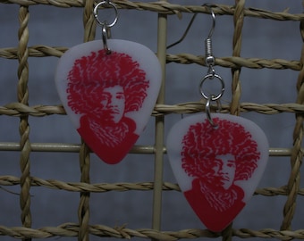 Jimi Hendrix Guitar Pick Earrings