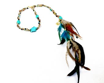 Turquoise Magnesite Crystal Headband