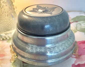 Vintage Metal Powder Box With Original Price Sticker - F.W. Woolworth Co.
