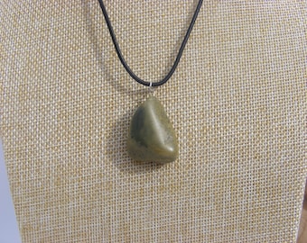 Irish Beach Pebble Pendant Necklace