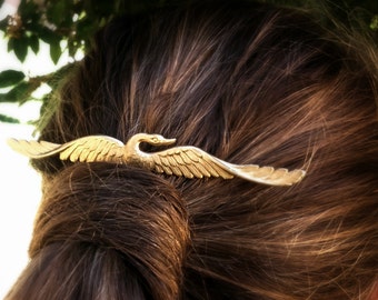 Gold Swan Hair Comb Gold Hair Comb Gold Hair Clip Hair Accessories Decorative Hair Comb