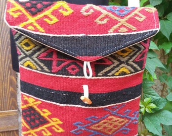 VINTAGE KILIM BAG.......Turkish handmade