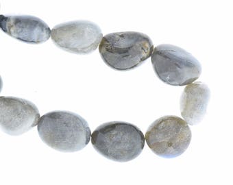 Labradorite Nuggets, Semi-Precious 16 inch str