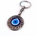 Evil eye keychain, glass evil eye beads, nazar keychain, evil eye accessories for home, turkish evil eye, evil eye charm, mati handra, greek