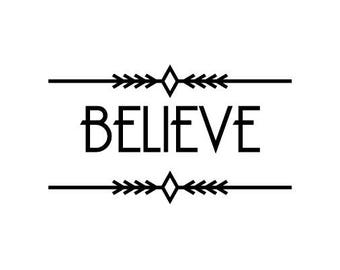 Believe Iron On Vinyl Transfer Designs, DIY Christmas Stocking Gift, HTV, Iron On Decal, Siser Easy Weed, DIY Kit For Shirt or Home Decor
