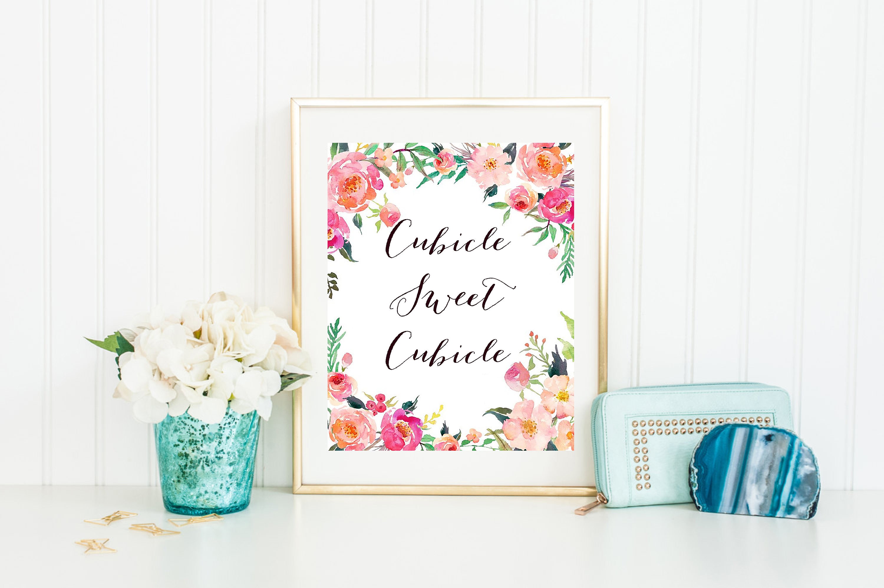 Cubicle Sweet Cubicle Print Cubicle Printable Cubicle Decor