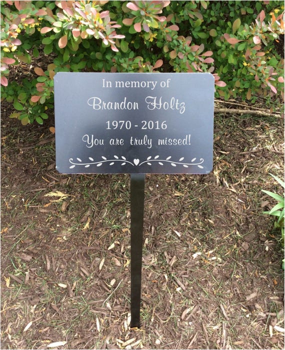 garden markers memorial plaque metal plaques name plates