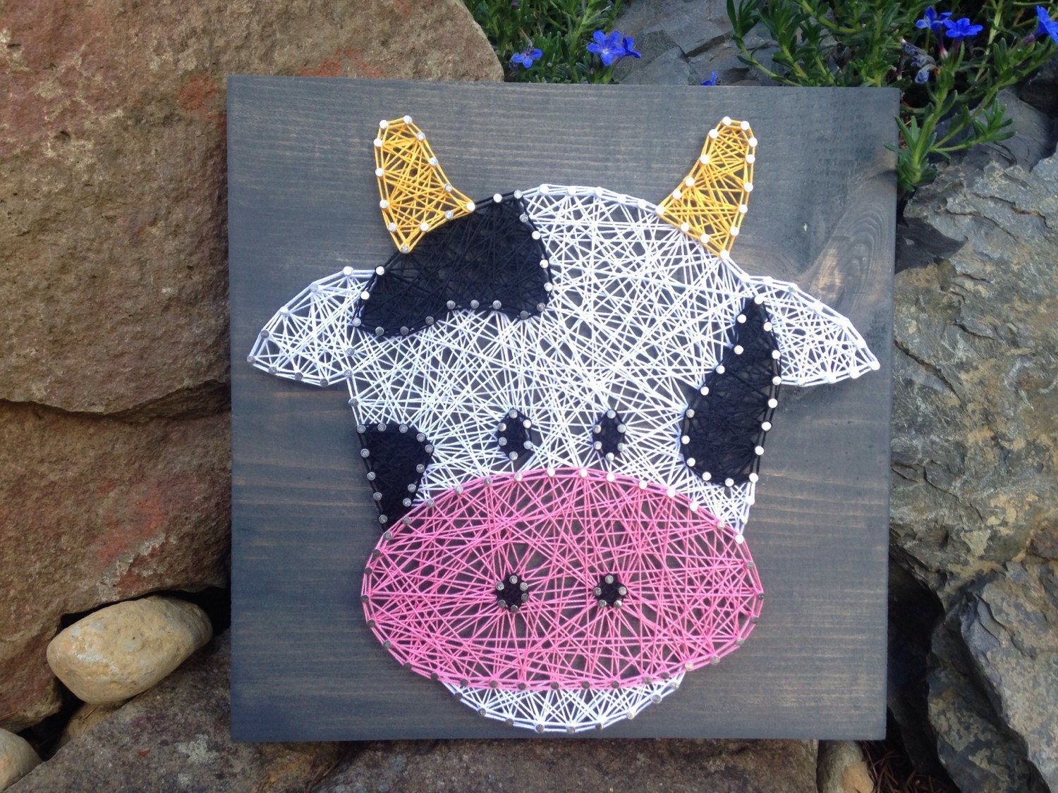 MADE TO ORDER Cow String Art Farm Decor