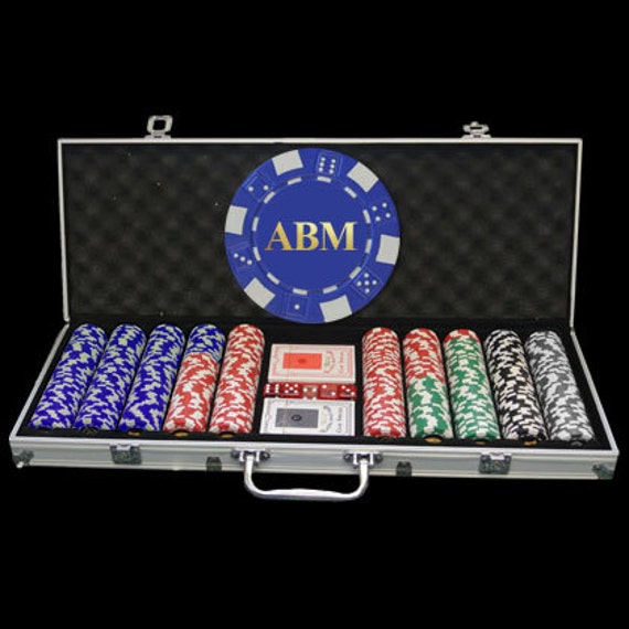 500 Custom Poker Chip Set Great Personalized Holiday Gift