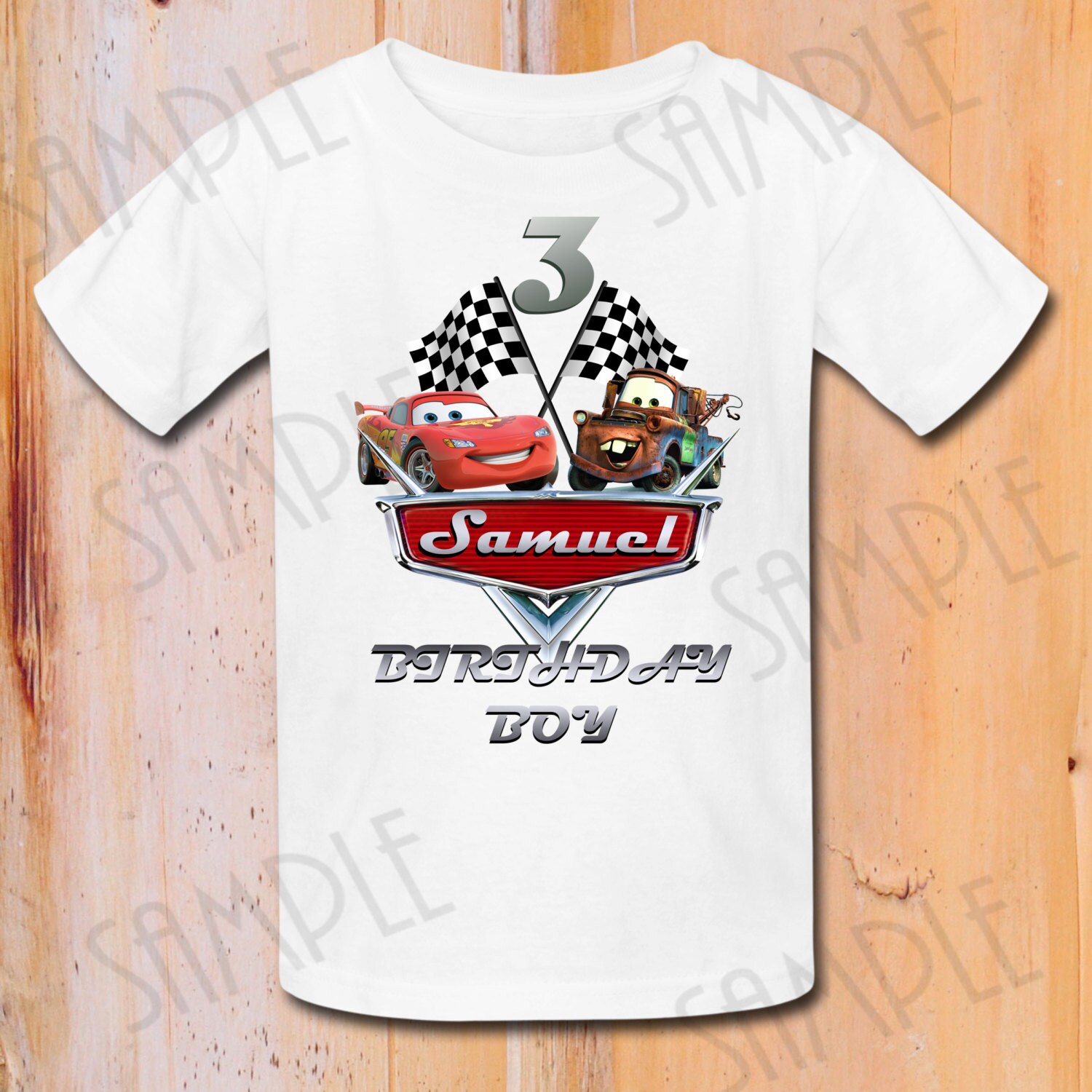 T Shirt Disney Cars Diy Custom Iron On Transfer Printable 9652