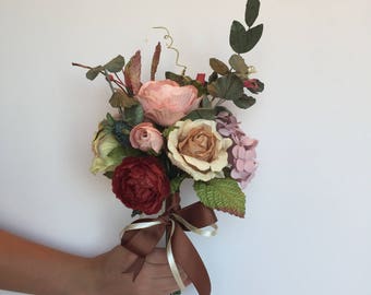 Rustic Paper Flower Bouquet